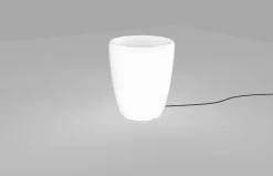 Nowodvorski Beleuchteter LED Blumentopf rund flach< Moderne Lampen|Dekolampen Außen