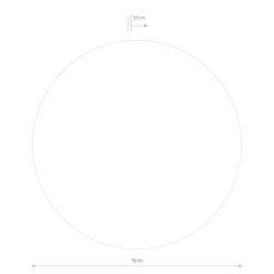 Nowodvorski Beleuchteter Wandspiegel LED 3000 K 90 lm Ø 39 cm rund indirekt< Led Lampen|Wandleuchten