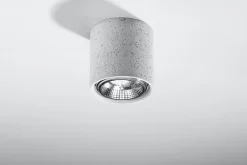 Küchenlampen|Moderne Lampen*Sollux Beton Deckenlampe ADRIANA Ø14cm GU10 kompakt klein