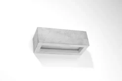 Sollux Beton Wandleuchte Up Down 30 cm eckig E27 Grau< Betonlampen|Küchenlampen