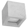 Sollux Betonlampe Wand eckig H: 12 cm klein Up Down indirekt< Wandleuchten|Flurlampen