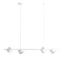 Hängelampen|Bürolampen*ALDEX Bewegliche Hängelampe Metall 4-flmg 121 cm GU10 in Weiß