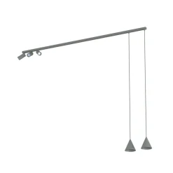 Hängelampen|Bürolampen*Nowodvorski Bewegliche Pendelleuchte Metall Umbra Grau GU10 160 cm