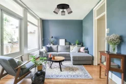 Belis Beweglicher Deckenspot blendarm Stoff Schwarz Beige E14< Flurlampen|Bürolampen