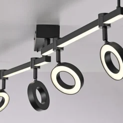 Just Light Beweglicher LED Deckenspot Schwarz RGB 114,5 cm dimmbar< Flurlampen|Bürolampen