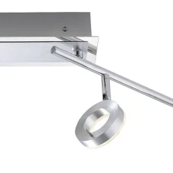Paul Neuhaus Beweglicher LED Deckenstrahler in Aluminium IP44 94 cm< Flurlampen|Bürolampen