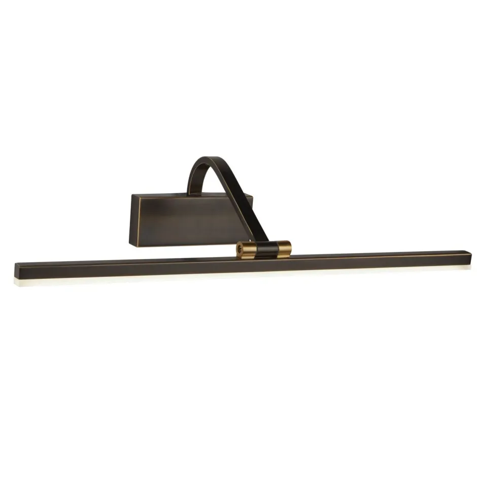 Led Lampen|Wandleuchten*Searchlight Bilderlampe LED in Schwarz-Gold Antik 3000 K 679 lm B: 51 cm