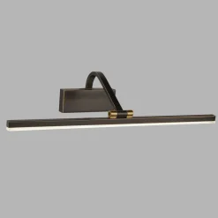 Led Lampen|Wandleuchten*Searchlight Bilderlampe LED in Schwarz-Gold Antik 3000 K 679 lm B: 51 cm
