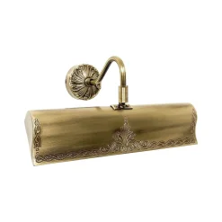 Wandleuchten|Badezimmer Lampe*Giovanni Battista Bilderleuchte Messing B: 31 cm schwenkbar in Bronze E14