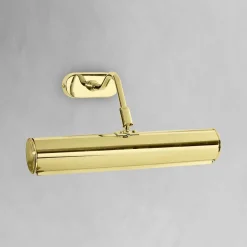 Wohnzimmerlampen|Messinglampen*Giovanni Battista Bilderleuchte Messing B: 30 cm schwenkbar Jugendstil E14