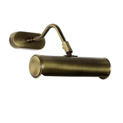 Metall Lampen|Messinglampen*Giovanni Battista Bilderleuchte Messing Bronziert 20cm Verstellbar