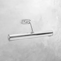 Wandleuchten|Badezimmer Lampe*Giovanni Battista Bilderleuchte schwenkbar B: 40 cm Messing E14 in Silber