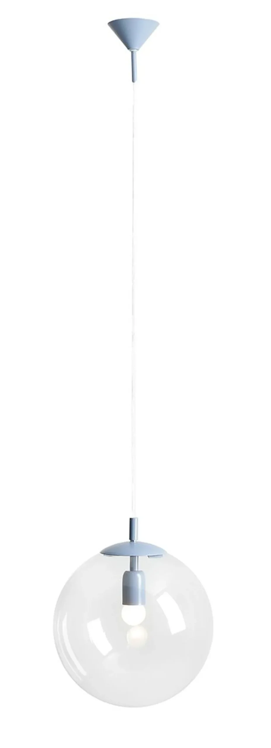 ALDEX Blaue Hängelampe dekorativ Glas Kugel Metall rund Ø30 cm< Hängelampen|Bürolampen