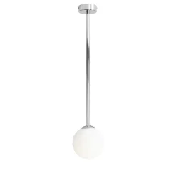 Deckenleuchten|Badezimmer Lampe*ALDEX Blendarme Deckenlampe Glas Metall in Chrom E14 H:67 cm