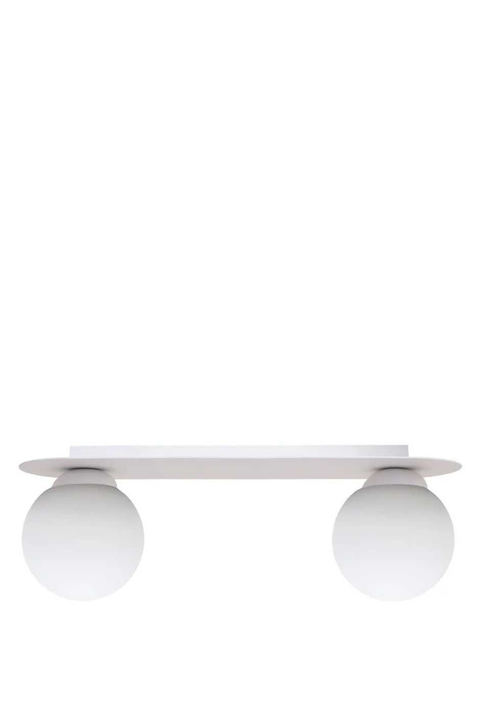 Belis Blendarme Deckenleuchte Glaskugeln Weiß E27 2-flammig< Flurlampen|Bürolampen