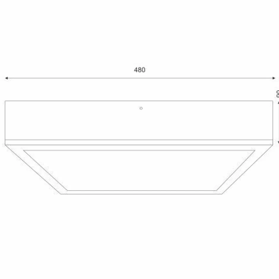 Wohnzimmerlampen|Glaslampen*Lamkur Blendarme Deckenleuchte Glas Holz Pinie E27 L:48 cm