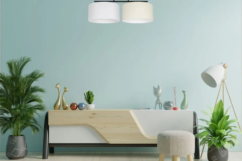 Belis Blendarme Deckenleuchte Stoff Weiß Ecru E27 L:70 cm< Bürolampen|Wohnzimmerlampen