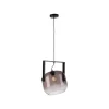 Hängelampen|Bürolampen*Just Light Blendarme Hängelampe Glas Metall L:35 cm E27 Industrie