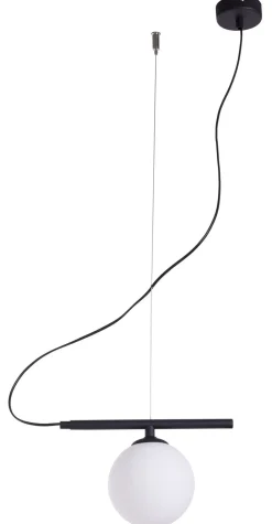 Bürolampen|Feuchtraumleuchten*ALDEX Blendarme Hängelampe Glas Metall E14 in Schwarz Weiß