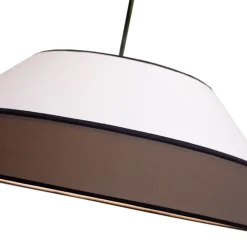 Belis Blendarme Hängelampe Stoff Schwarz Weiß E27 Ø45 cm< Hängelampen|Bürolampen
