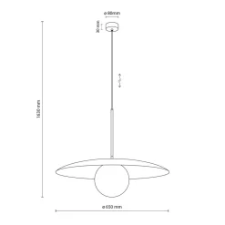 Bürolampen|Schlafzimmer Lampen*TK Lighting Blendarme Hängelampe Ziegelrot Metall Glas E27 Ø65 cm