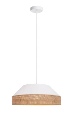 Belis Blendarme Hängeleuchte Stoff Rattan E27 Ø45 cm wohnlich< Hängelampen|Bürolampen