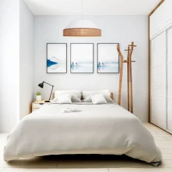 Belis Blendarme Hängeleuchte Stoff Rattan E27 Ø45 cm wohnlich< Hängelampen|Bürolampen