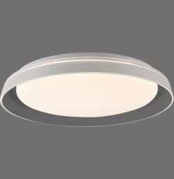 Deckenleuchten|Flurlampen*Just Light Blendarme LED Deckenlampe Grau Ø43 cm 2630 lm dimmbar