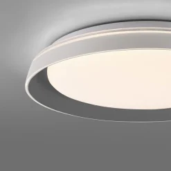 Deckenleuchten|Flurlampen*Just Light Blendarme LED Deckenlampe Grau Ø43 cm 2630 lm dimmbar