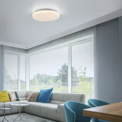 Just Light Blendarme LED Deckenlampe Weiß Ø22 cm rund 8 W wohnlich< Deckenleuchten|Flurlampen