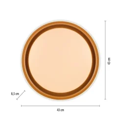 Deckenleuchten|Flurlampen*Just Light Blendarme LED Deckenlampe Weiß Messing Ø43 cm dimmbar