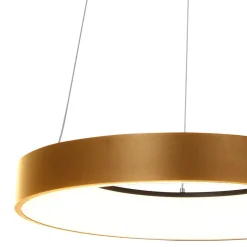 Steinhauer Blendarme LED Pendelleuchte in Gold Weiß Ø48 cm rund< Hängelampen|Led Lampen