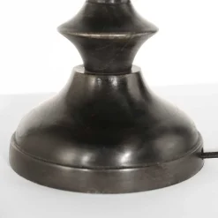 Steinhauer Blendarme Nachttischlampe in Schwarz Gold E27 65 cm< Tischlampen|Schlafzimmer Lampen