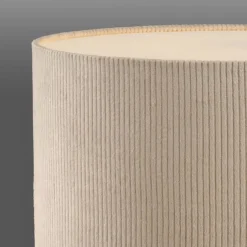 Wohnzimmerlampen|Schlafzimmer Lampen*Just Light Blendarme NachtTischlampe Tripod Stoffschirm E27 46 cm