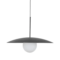 TK Lighting Blendarme Pendelleuchte Schwarz Metall Glas E27 Ø65 cm< Hängelampen|Bürolampen