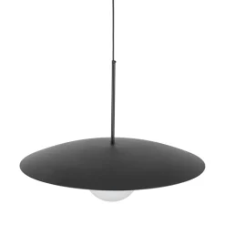 TK Lighting Blendarme Pendelleuchte Schwarz Metall Glas E27 Ø65 cm< Hängelampen|Bürolampen