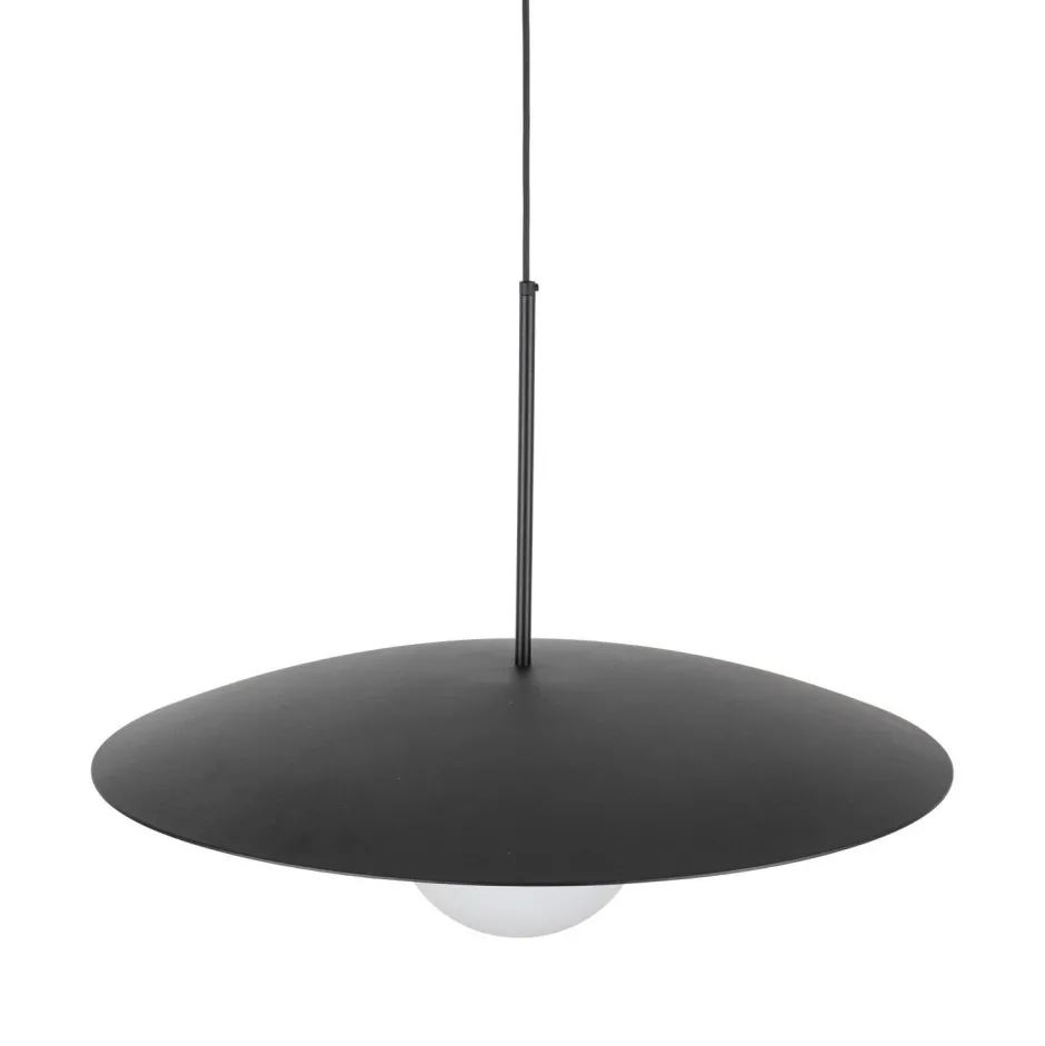 TK Lighting Blendarme Pendelleuchte Schwarz Metall Glas E27 Ø65 cm< Hängelampen|Bürolampen