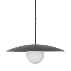 TK Lighting Blendarme Pendelleuchte Schwarz Metall Glas E27 Ø65 cm< Hängelampen|Bürolampen