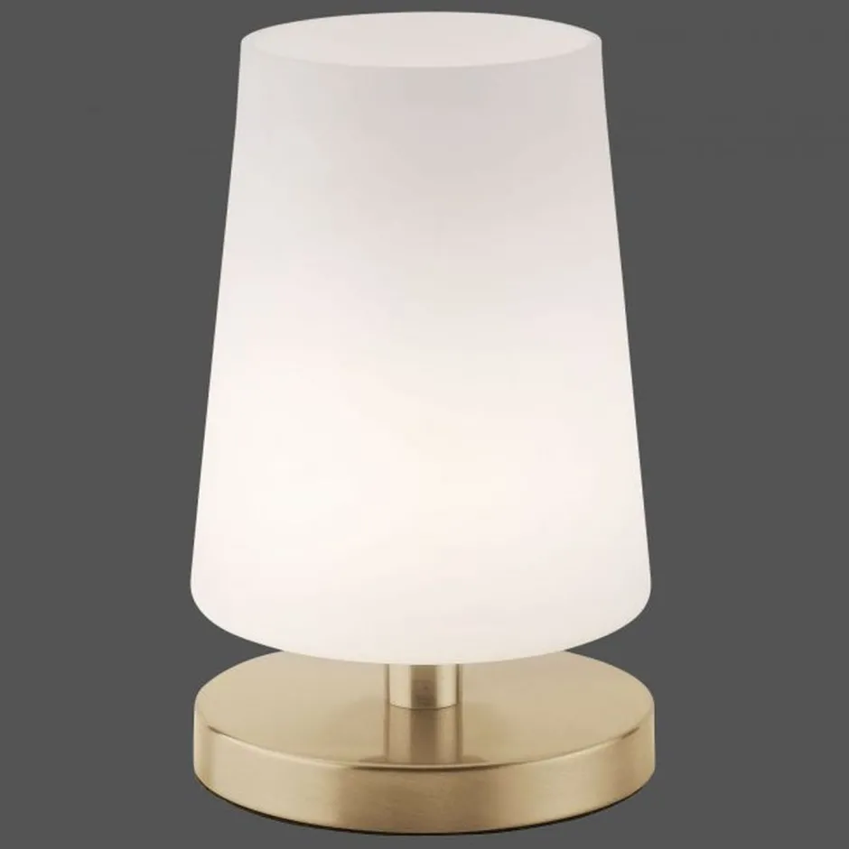 Wohnzimmerlampen|Schlafzimmer Lampen*Paul Neuhaus Blendarme Tischlampe dimmbar Touch Glas G9 inklusive