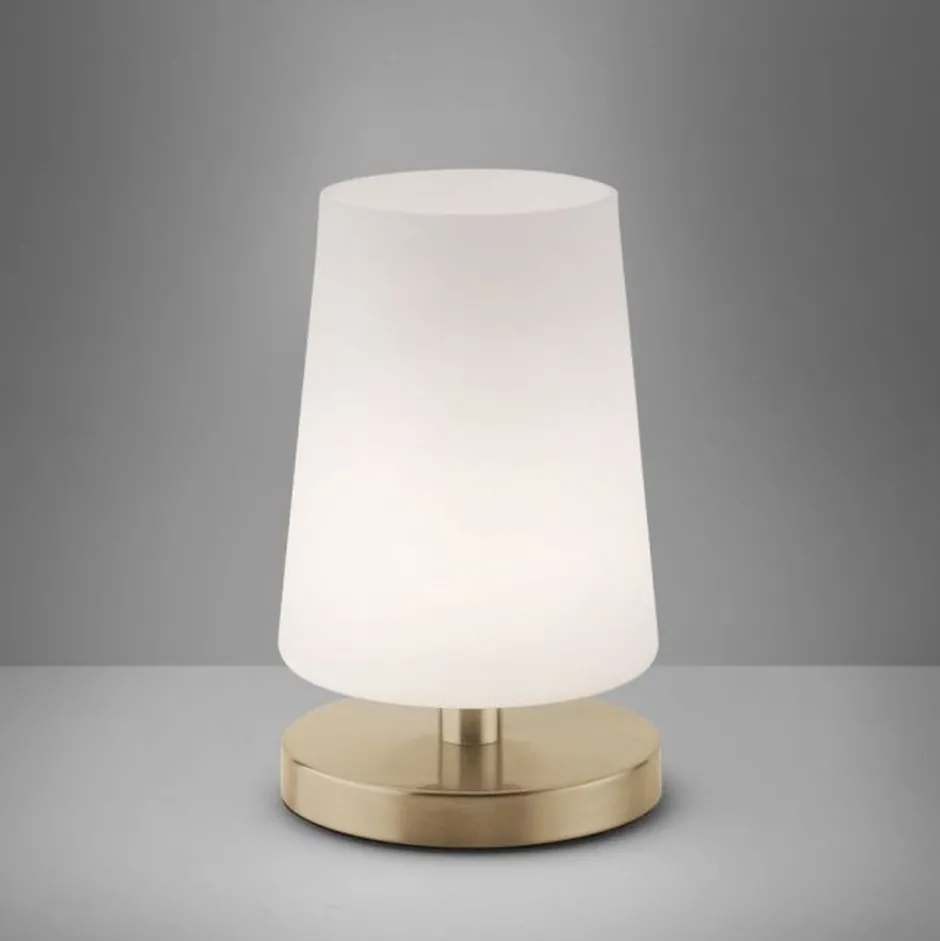 Wohnzimmerlampen|Schlafzimmer Lampen*Paul Neuhaus Blendarme Tischlampe dimmbar Touch Glas G9 inklusive