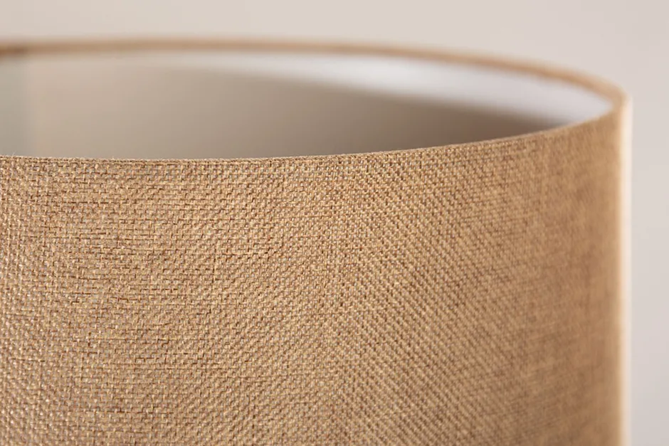 Invicta Interior Blendarme Tischleuchte Holz Leinen 50 cm E27 wohnlich< Tischlampen|Schlafzimmer Lampen