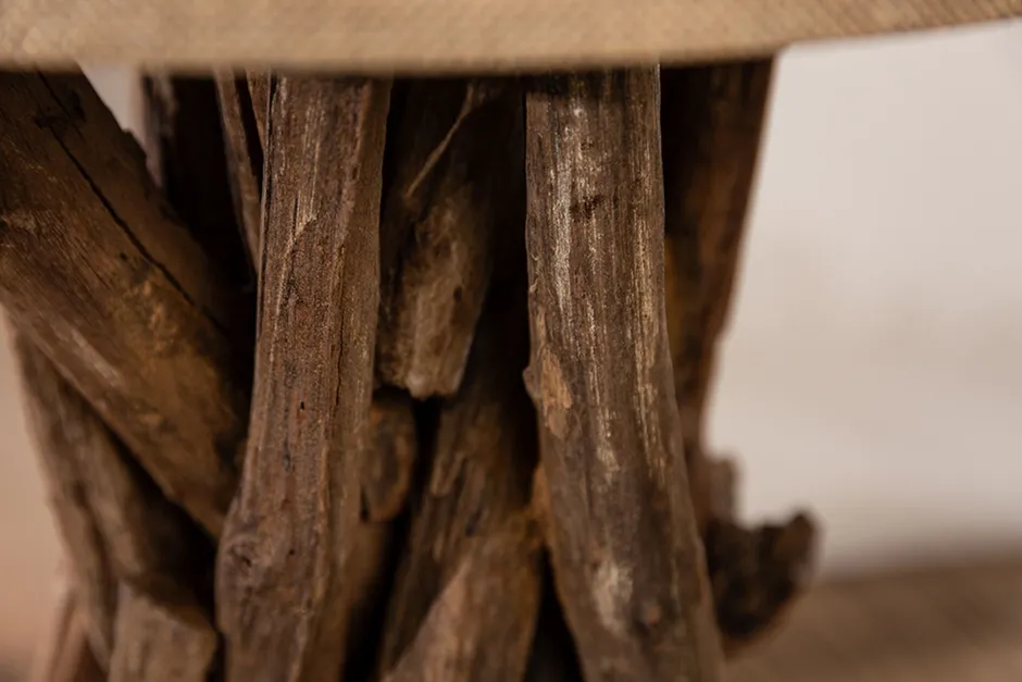 Invicta Interior Blendarme Tischleuchte Holz Leinen 50 cm E27 wohnlich< Tischlampen|Schlafzimmer Lampen