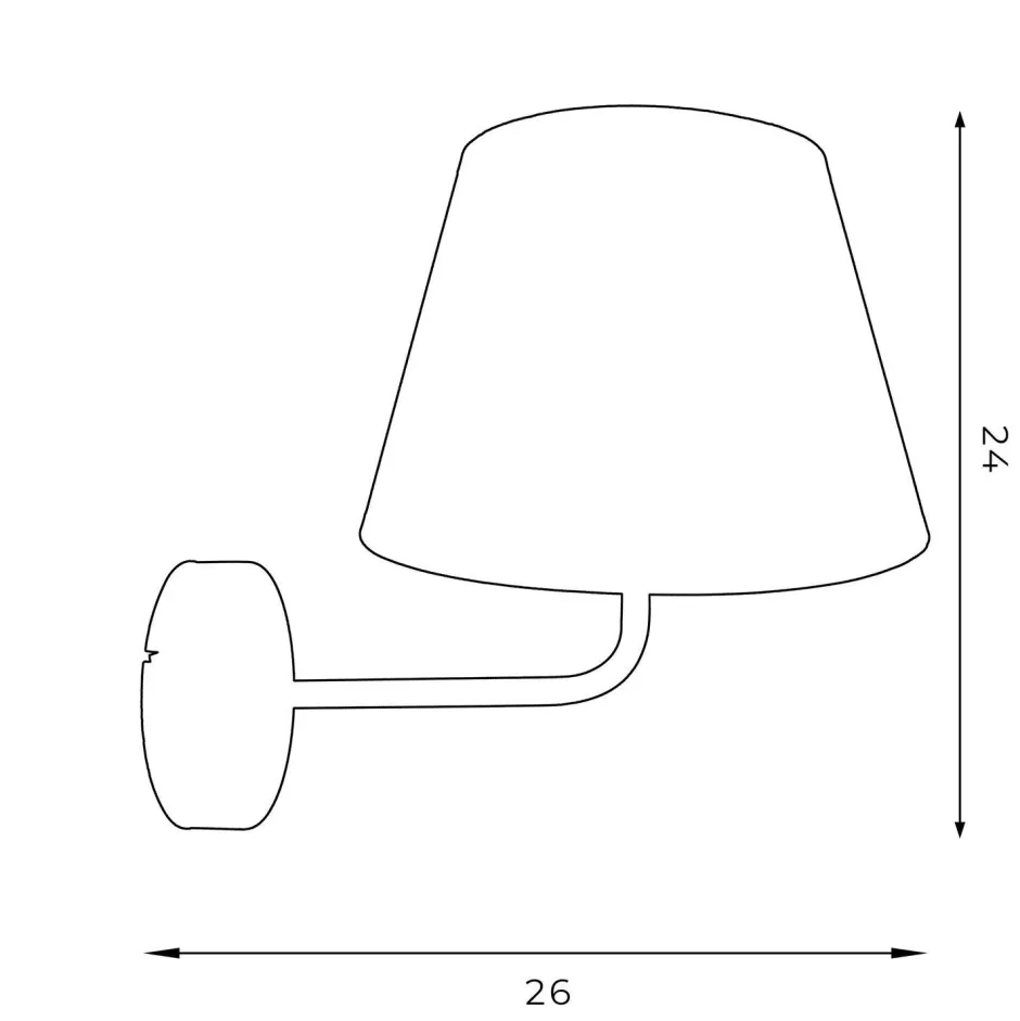 Wandleuchten|Schlafzimmer Lampen*Luminex Blendarme Wandlampe Weiß Gold Stoff Metall E27 H:23 cm