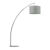 TK Lighting Bogenleuchte Wohnzimmer groß 245 cm hoch XXL E27< Moderne Lampen|Stofflampen