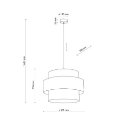 TK Lighting Boho Hängelampe Jute Ø 50 cm rund E27 wohnlich GREET< Hängelampen|Esszimmer Lampen