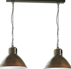 Masterlight Braune Pendelleuchte Ø45cm Handarbeit Esstisch< Industrie Lampen|Vintage Lampen
