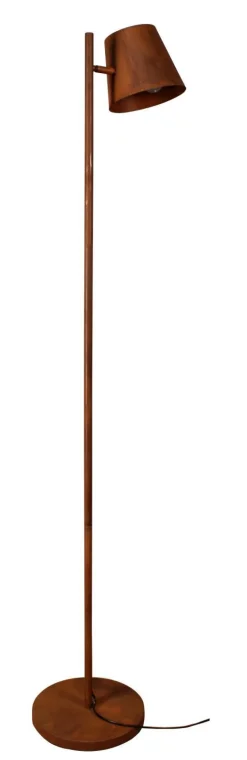 Wohnzimmerlampen|Retro Lampen*Eco-Light Braune Stehleuchte Metall 160cm Retro E27 Wohnzimmer