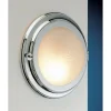 Laura Suardi Chrom Wandlampe aus Messing rund Maritim Bad Flur< Wandleuchten|Flurlampen
