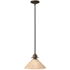 Glaslampen|Designerlampen*Elstead Deckenlampe ANABELL 7 Bronze kürzbar Ø36cm Leuchte