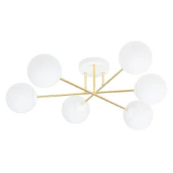 Emibig Deckenlampe ANNETTA Metall Glas Kugel Schirme< Deckenleuchten|Flurlampen